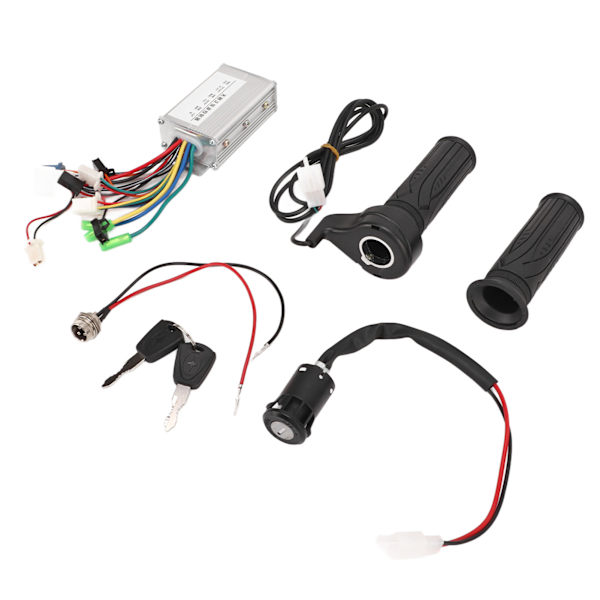 24V 350W Elektrisk Cykel Controller Sæt Børsteløs Controller Gasgreb Opladningsgrænseflade Elektrisk Dørlåssæt