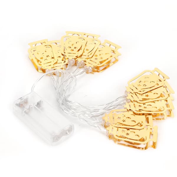 10LED Kerosene Lampeformede Lysguirlander Dekorative Lysguirlander til Ramadan Eid Indretning