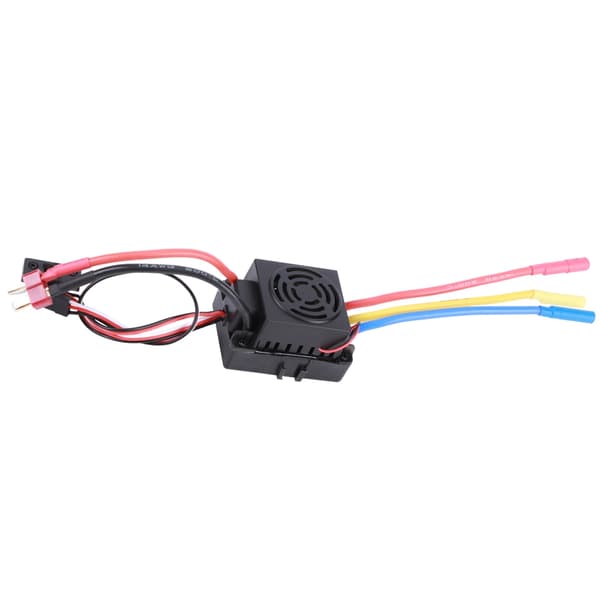 HOBBYFANS 60A Brushless ESC Sensorløs Elektronisk Hastighedsregulator med 4,0 Banan Hoved til RC Bil Sort