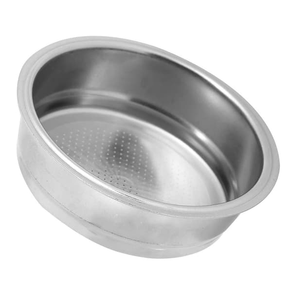 51 mm enkeltlags kaffemaskinefilter i rustfrit stål, si-skål, passer til DeLonghi