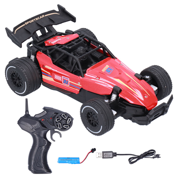 1:20 High Speed Remote Control Vehicle Alloy Rechargeable 2.4GHz Drift Racing CarsRed