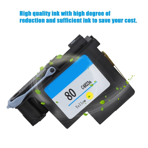 Högkvalitativt skrivhuvud för HP80 Designjet 1000 / 1050 / 1055-serien (C4823a gul)