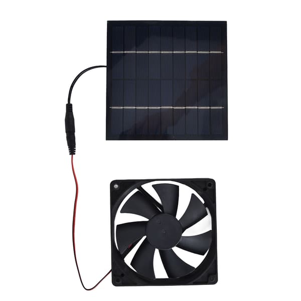 Solcellsdriven Fläkt 10W Enkel Fläkt Vattentät Solpanel Fläkt Kit för Hönshus Växthus