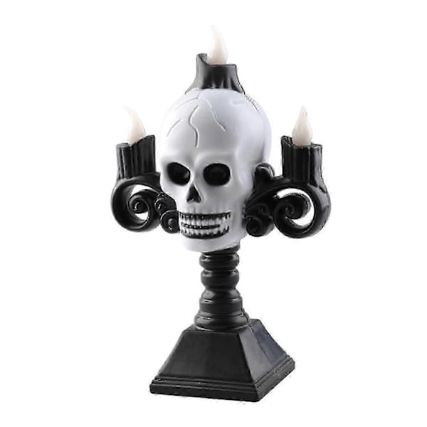 16cm Hodeskalle Gatelampe Elektronisk Lys for Halloween Bar Dekorasjon