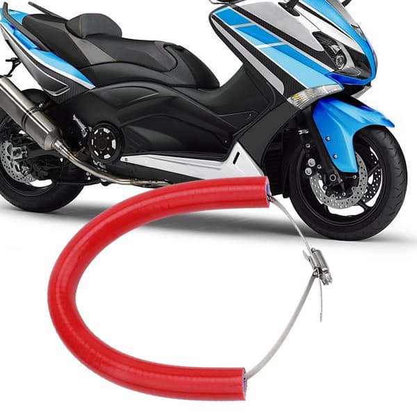 Motorsykkel eksosrør anti-fall stangring passer til Yamaha tmax530 (rød)