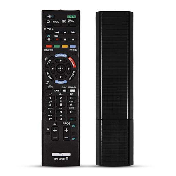 Svart ersättning för fjärrkontroll för Sony RM-ED058 TV