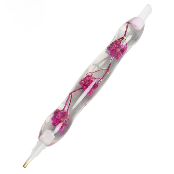 15,8 cm Rhinestone Art Pen Rhinestone Maleri Pen Rhinestone Art Maleri Tilbehør Verktøysett Lilla Blomstergren