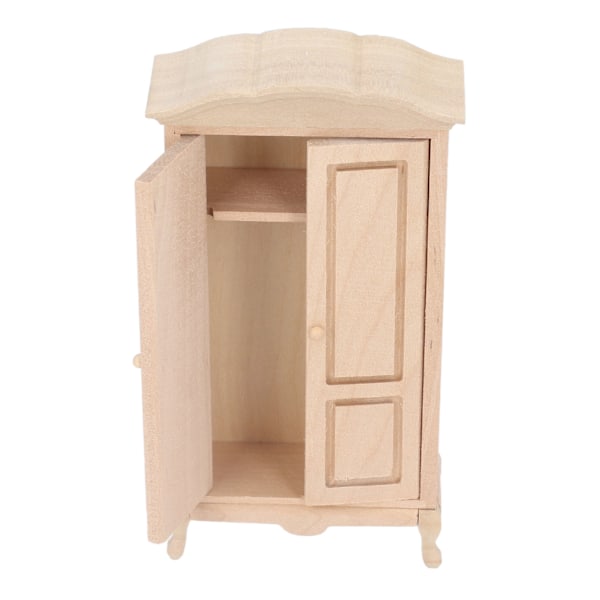 Nukkekodin miniatyyrikaappi 1/12 mittakaavassa Kaksiovinen nukkekotikaappi Nukkekotihuonekalulisävaruste