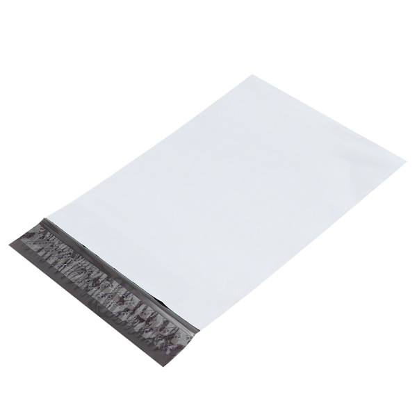 100 stk tykke polyetylen vanntette selvforseglende logistikkleveringsposer (17x29cm)