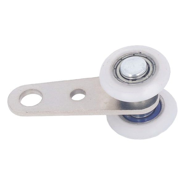 10 stk remskive i rustfritt stål og nylon med 2 nylonhjul 19 mm diameter 44 mm lengde for skyvedør