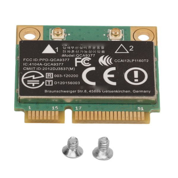 QCA9377 Mini PCIE WiFi-kort 433 Mbps 2,4 G 5 GHz Dual Band WiFi-adapter för Windows 7 8 10 för bärbar dator Mini PC