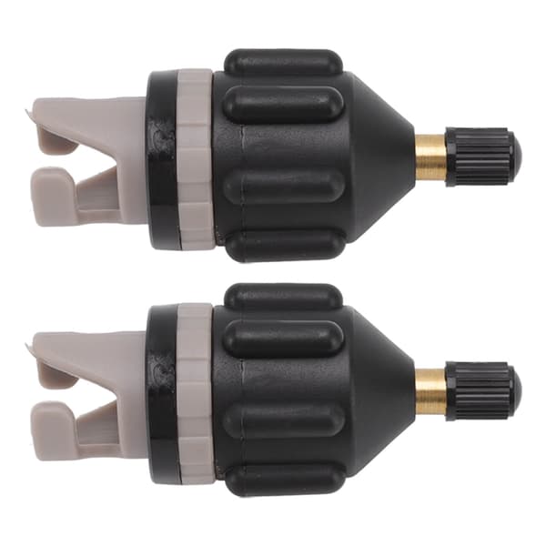 2 STK Luftpumpe Oppustningsadapter Paddleboard Dyseadapter Luftventilforbinder til Kajak Angrebsbåd Bilpumpe Sort