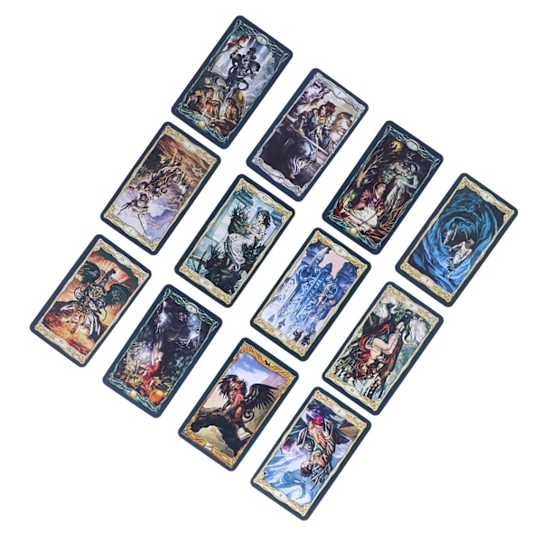 Divination Spillekort Tarotkort Belagt Papir Underholdning Brætspil Engelsk Version