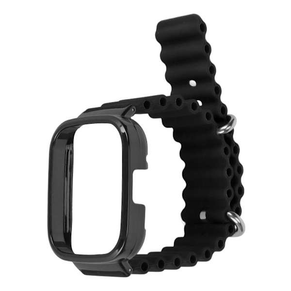 2 in 1 vaihtokellon watch Redmi Watch 3:lle silikonisäädettävä watch ranneke case suojakuorella