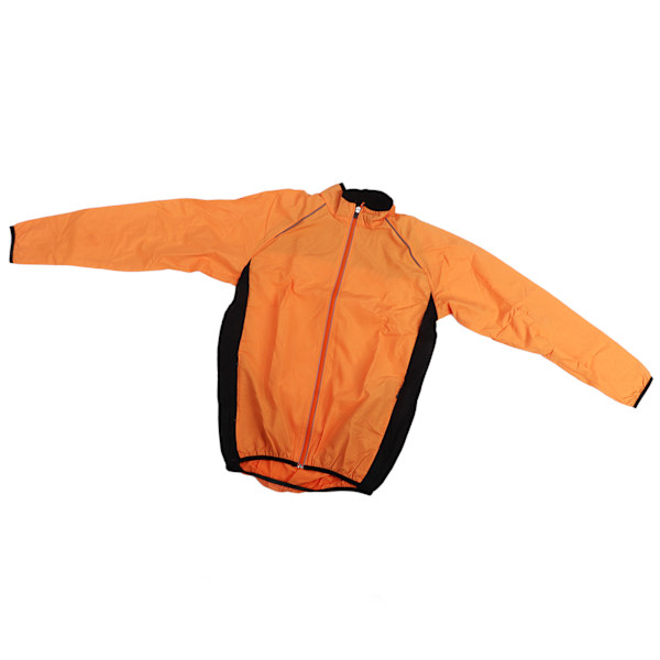 Träningsjacka Casual Mjuk Vattentät Andningsbar Långärmad Cykeljacka för Löpning Fiske Män Kvinnor Orange S