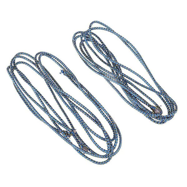 2st Holografisk Elastisk Mylar Snöre Fläta Flash Tubing för Flugbindning Blå