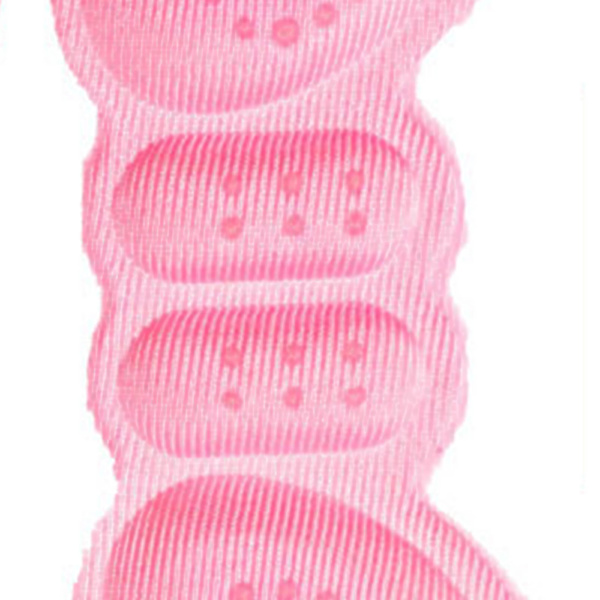 Hælpude, hælgreb, indlægssål, skridsikker, blød, tyk fodbeskyttelsespudde, et par, pink, 0,12 tommer