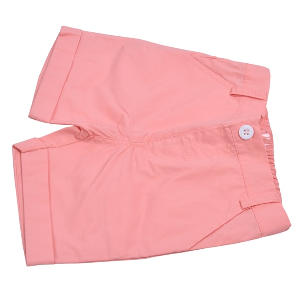 Rosa baby shorts pustende bomullsbukser myke småbarns sommer shorts for 3-6 år gamle babyrosa 120cm