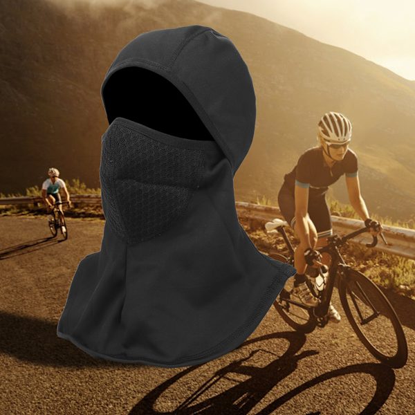 Unisex Cykling Polyester Hoved Ansigtsmaske Udendørs Sport Vindtæt Vandtæt Varm HatSort klassisk