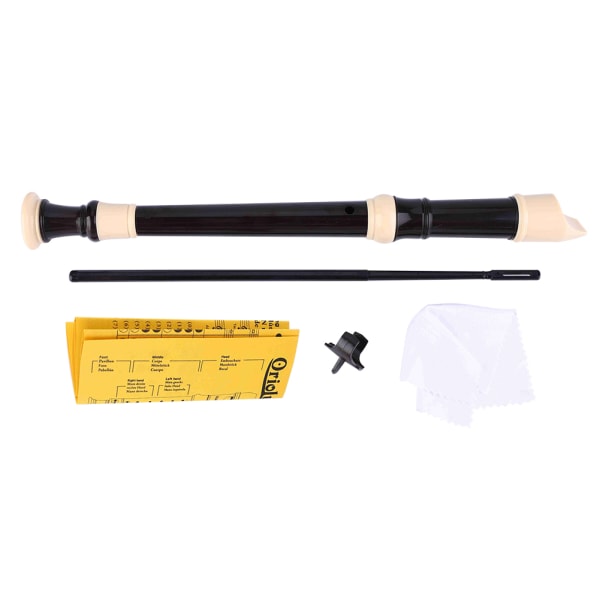 Oriolus 8-reikäinen C ABS Sopraano Recorder -musiikki-instrumentti (saksalaiseen tyyliin)