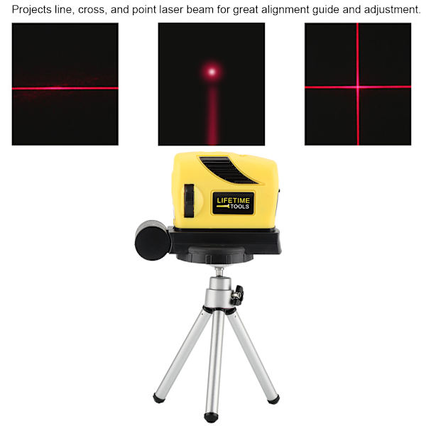 Laservesitason pisteen/viivan/ristikkäisen vaakasuuntaisen pystysuuntauksen säätötyökalu jalustalla