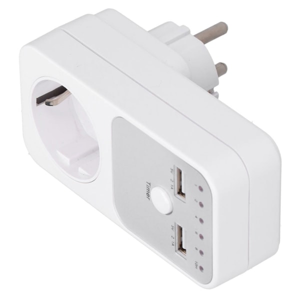 180~260V USB Smart Digital Nedtellingstimer Sokkel for Datamaskin Telefonlader