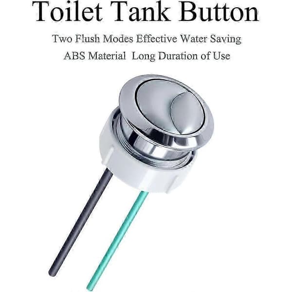 Light Dual Flush Toilet Push Button Replacement Parts, Top Toilet Button Replacement for & Part, 1.5 inch (38mm)