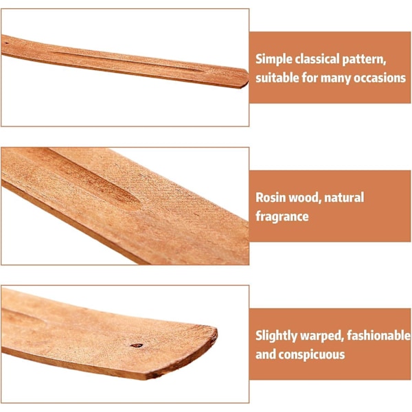 Rökelsebrännare Askfångare, 5-delars Set, 23 cm Lång (Gulbrun)