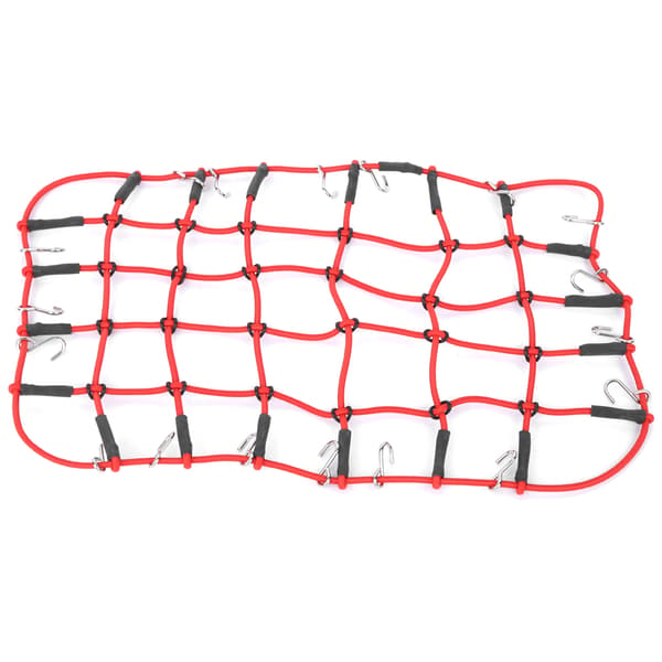 Elastisk Bagasjeromtaknett for RC Crawler 1/8 1/10 - Strekkbar Simulering Tilbehør (Rød)