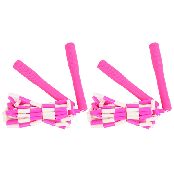 2st PVC Färgglad Justerbar Ledrep Hoppa Barn Dagis Vuxna Fitness Tillbehör Rosa
