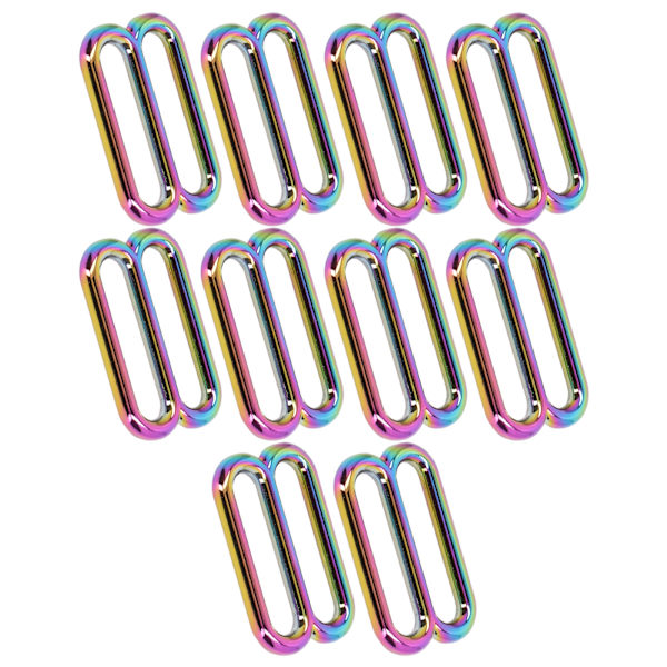 10 stk. 8-formet spænde i forskellige størrelser - Metal - Enkel betjening - Fint håndværk - Justerbar spænde 32 mm/1,3 tommer