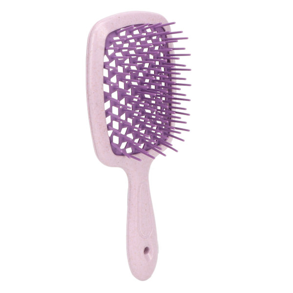 Profesjonell detangling paddle børste for rask føning - mørk farge Purple purple handle