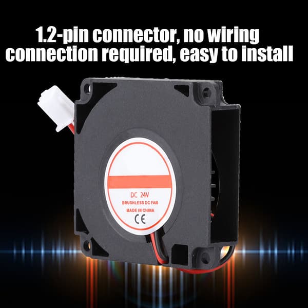 24V 4010mm DC Fläkt Blåsfläkt 2-Pin 3D-skrivartillbehör Kit DC 40mm