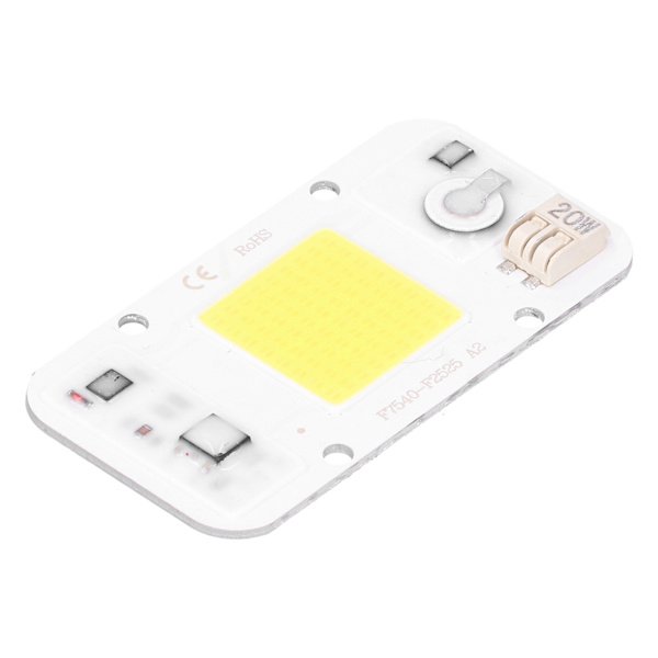 20W/30W/50W 220V LED COB Chip lampepanel Svejsefrit hvidt varmt lys fuldt spektrum (hvidt lys 20W)