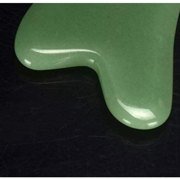 Naturlig Jade Gua Sha-brett for ansikts- og kroppsmassasje, spa-akupunktur, skrapingsterapi