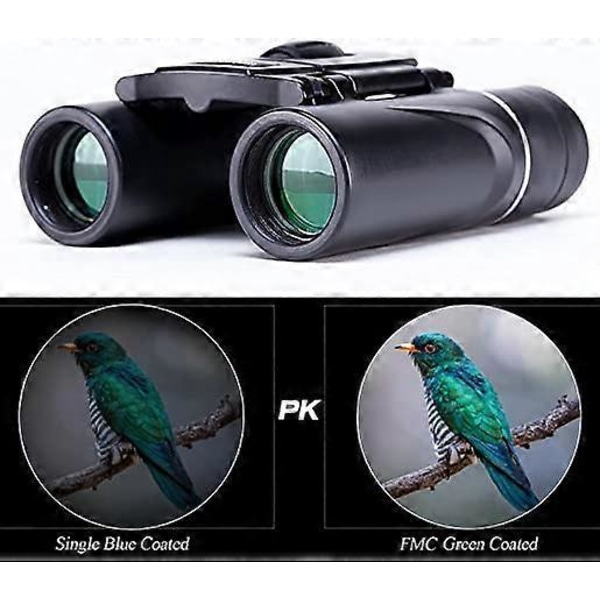 Kompakt foldbar lommekikkert Travel Mini Telescope HD Bak4 Optisk Linse Let Fokus Sort Farve