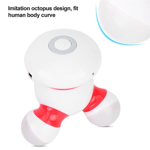 Elektronisk USB Handhållen Mini Kroppsmassager Mild Vibrationsmassage med LED-ljus