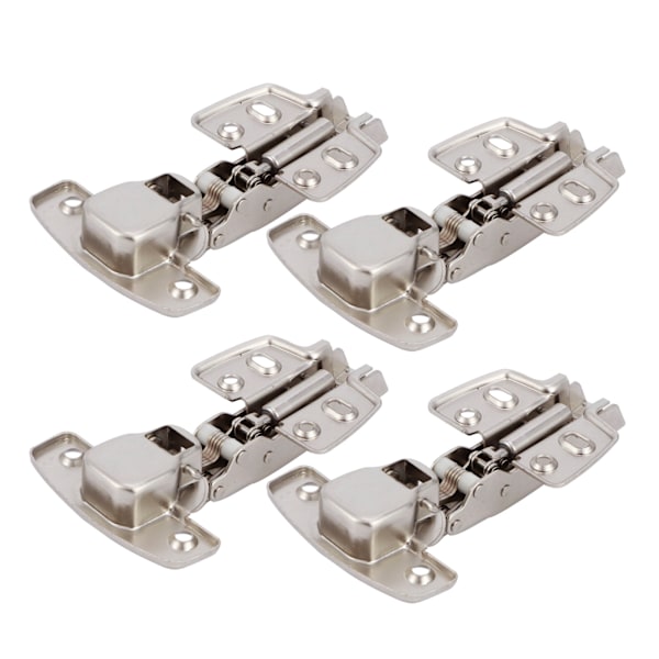 4 set gångjärn för skåp kök med dämpningsbuffert dörr Bisagra kallvalsat stål hårdvara rak arm 11,5 x 7 x 2,5 cm