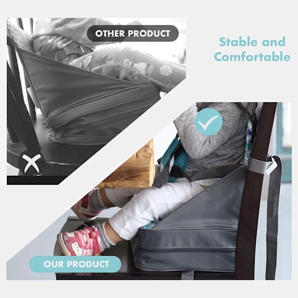 Baby Reise Booster Sete Folding Baby Stol Sikkerhet Spisesete med Skulderstropp