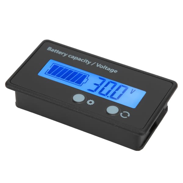 DC10‑100V LCD-skjerm Batterinivåindikator Voltmeter Spenningstester Blå Bakgrunnsbelysning