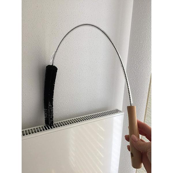 Varmebørste - 70 cm - Langt håndtak - Ideell for radiatorer og varmepaneler