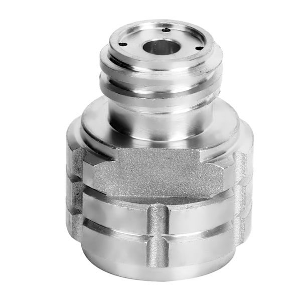 CO2-cylinderadapter, gevindhunkontakt G1/2 til gevindhan G21-4 til SodaStream Soda Club (sølv)