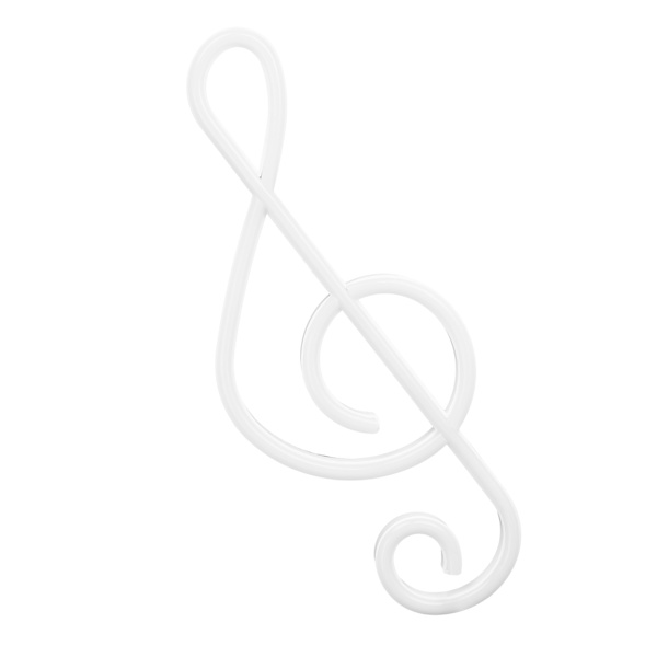 Music Note Shape LED neonlys USB/batteridrevet væghængende neonlys til hjemmefest