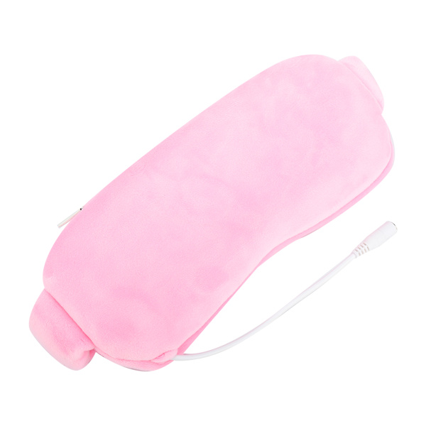 USB Hot Cold Compress Steam Eye Mask Avtakbar Justerbar Elektrisk Varme Øyelapp Rosa