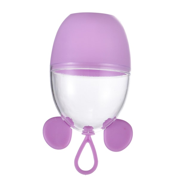 Sarjakuva meikkisienen pidike - pölytiivis Beauty Blender case ripustusköydellä, violetti Purple