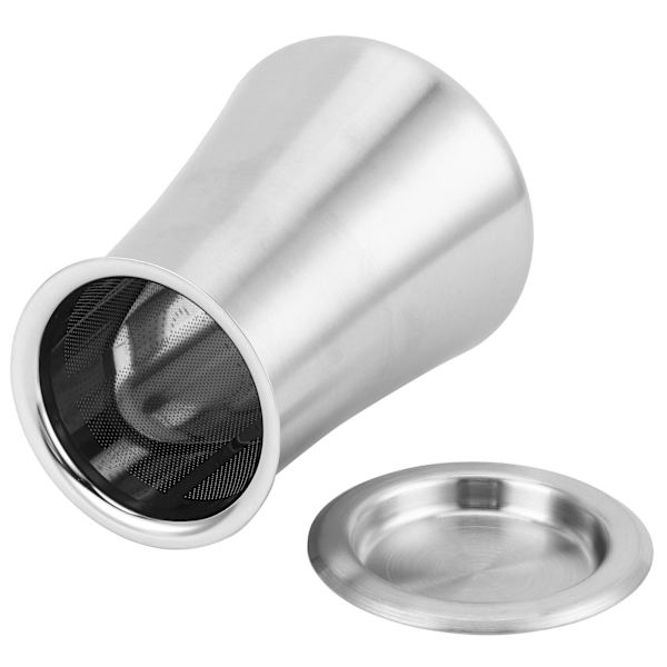 Kaffe pulver sil 304 rostfritt stål pulver sikt behållare hem filter kopp slipning färg