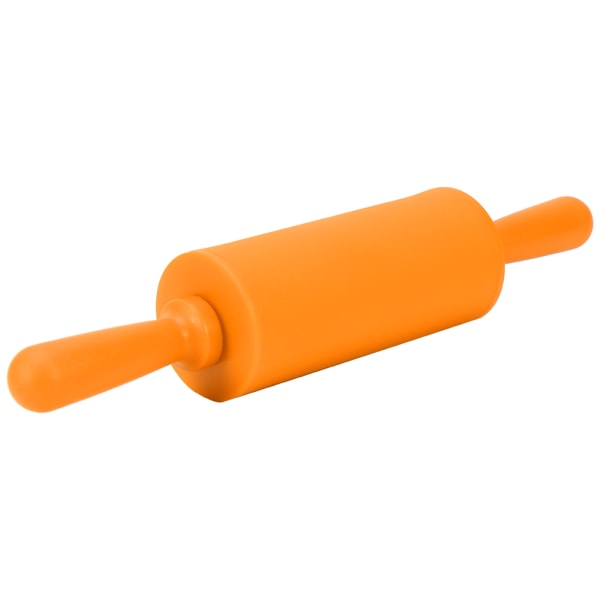 Nytt NOn stick Silikonkavel Bakverktyg för degrulle med plasthandtag Orange
