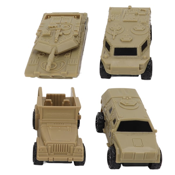 4 kpl/setti 1/64 Mini-rakennusajoneuvoa ABS-vetotekniikka-auto lapsille yli 3-vuotiaille