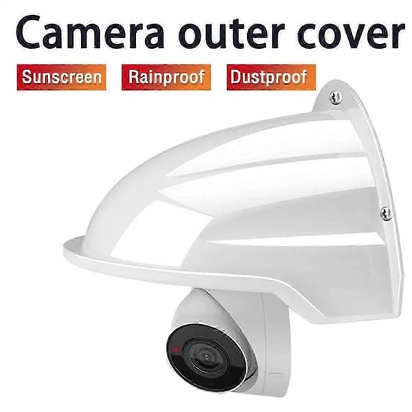 Protective Cover Shield Wall Waterproof Rainproof Cover Outdoor Camera Protection Box Security Camera White