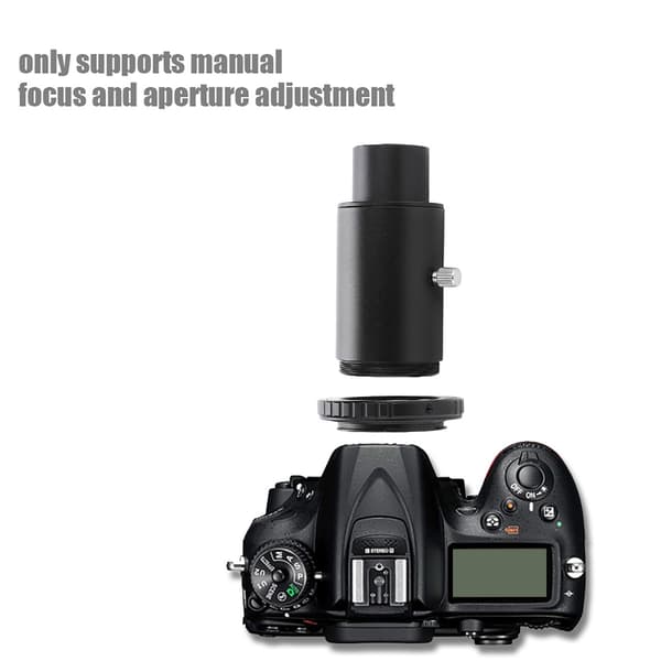 Teleskopforlængerrør til Nikon F Mount-kamera